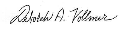 Deborah Vollmer signature